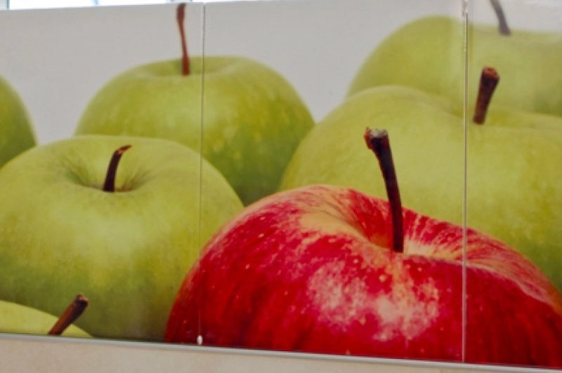 Pomme verte et rouge